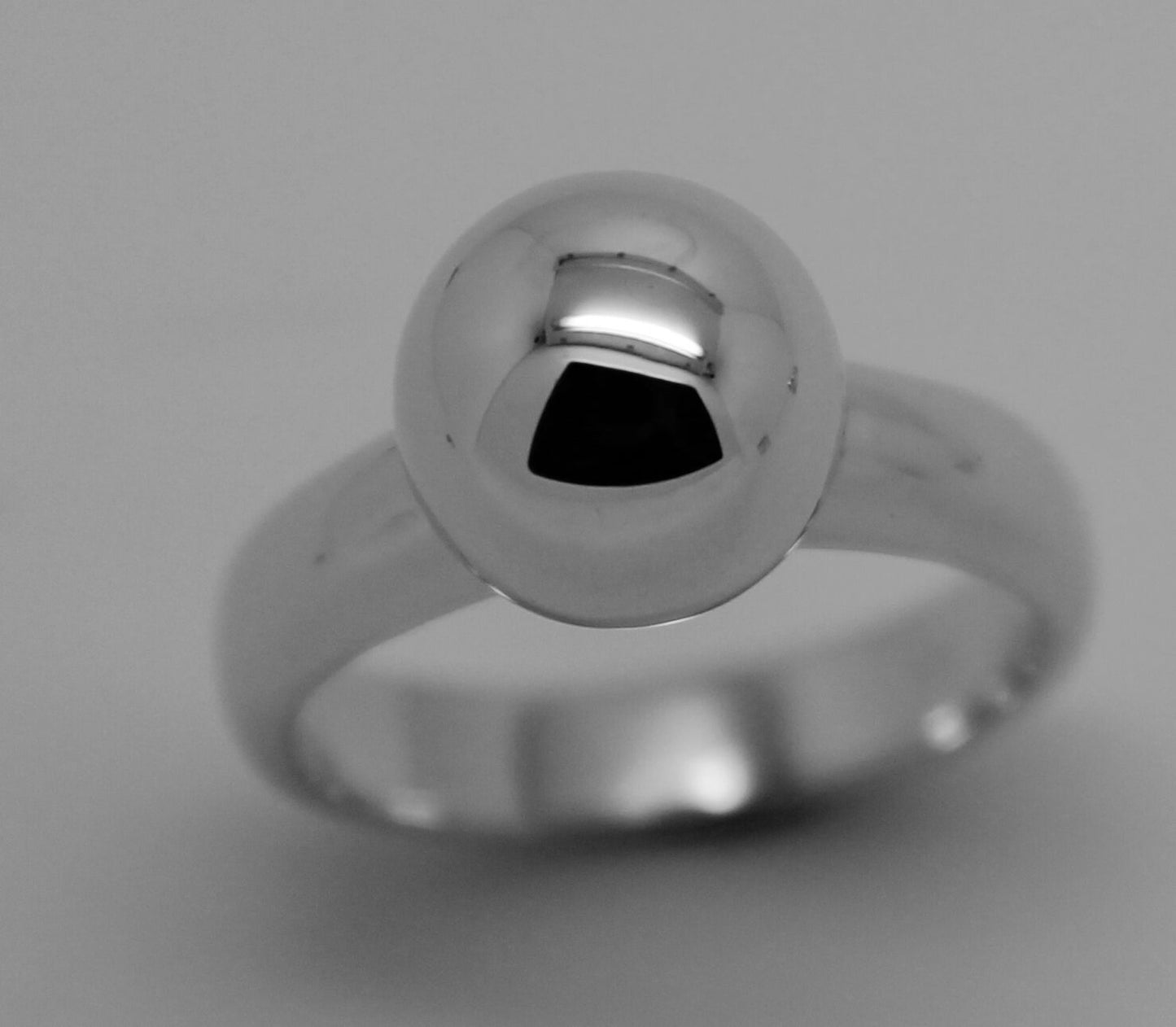 Size M Kaedesigns New Solid Genuine Sterling Silver 925 10mm Full Ball Ring