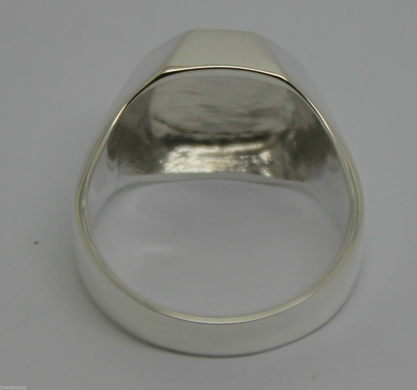 Heavy 9ct Yellow or Rose or White Gold or Sterling Silver Octagon Signet Ring