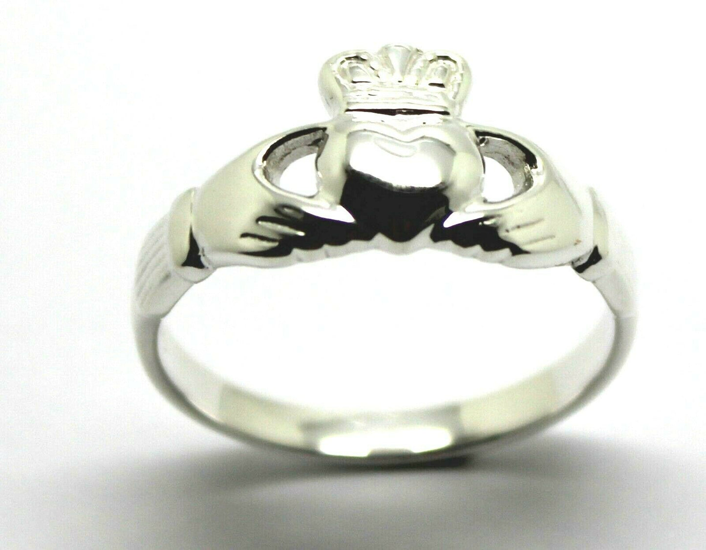 Size M Sterling Silver 925 Irish Claddagh Ring
