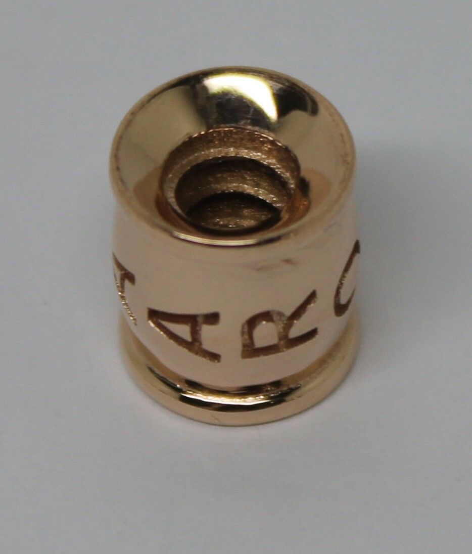 Genuine 9ct Yellow or Rose or White Gold or Sterling Silver Custom Made Barrel Bead With Your Name