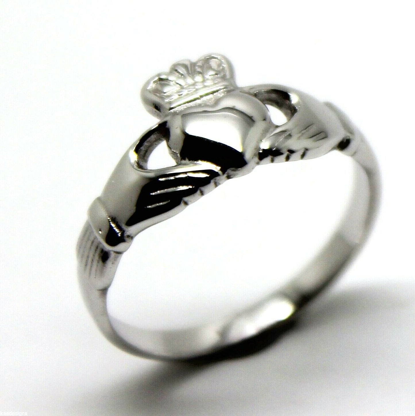 Size M Sterling Silver 925 Irish Claddagh Ring