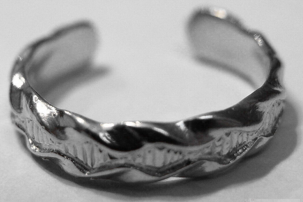 Genuine 9k 9ct Yellow or Rose or White Gold Toe Ring 326