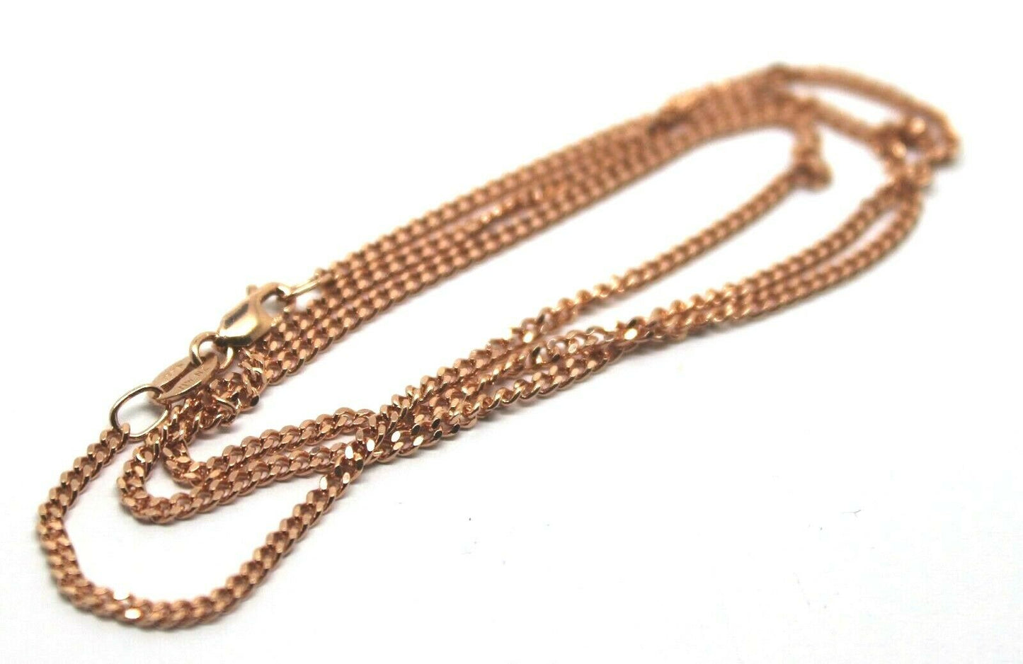 Genuine 9ct Rose Gold Curb Necklace / Chain 4 grams 45cm