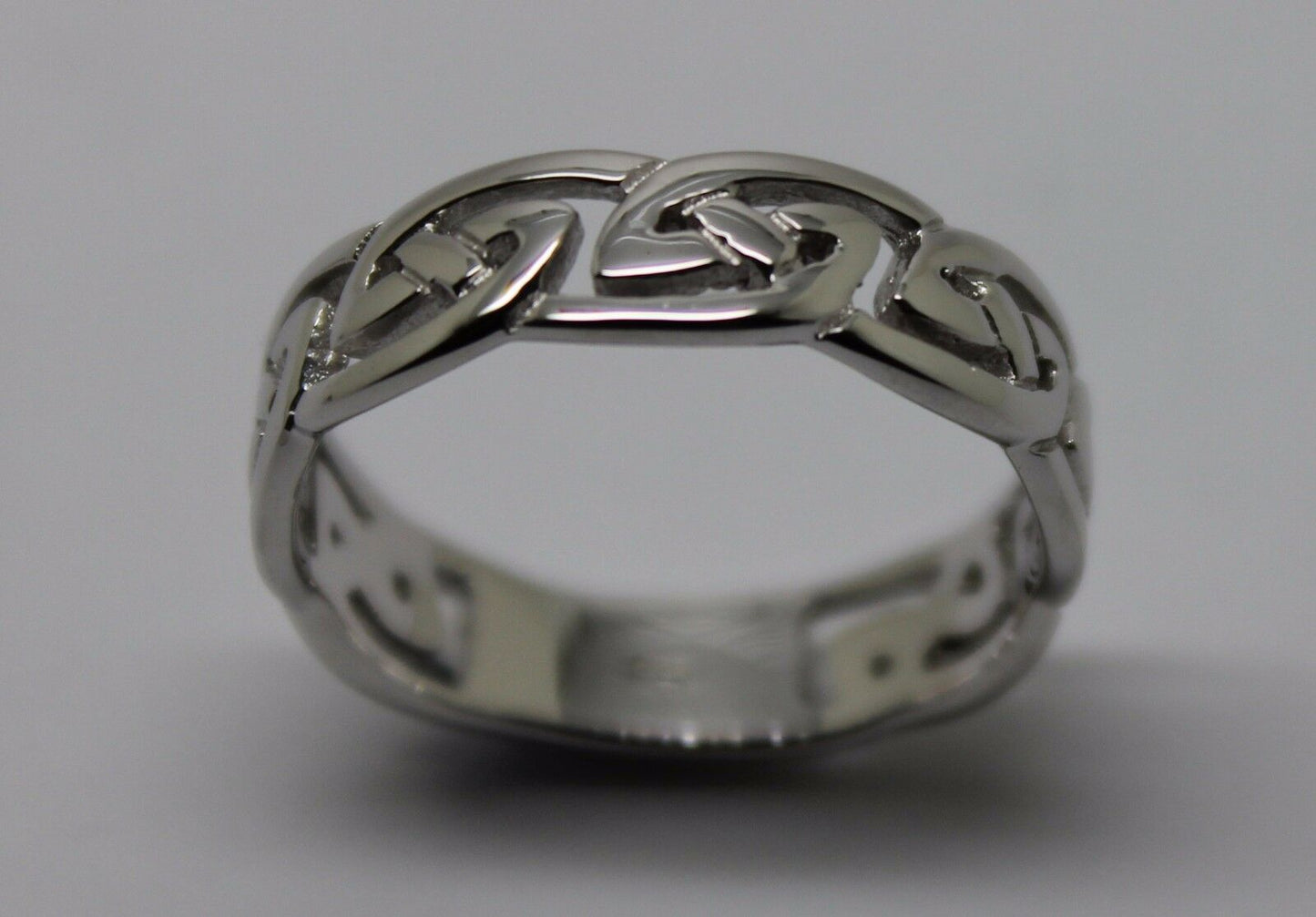 Genuine Size P 9ct Yellow, Rose or White Gold 6mm Celtic Weave Ring 274