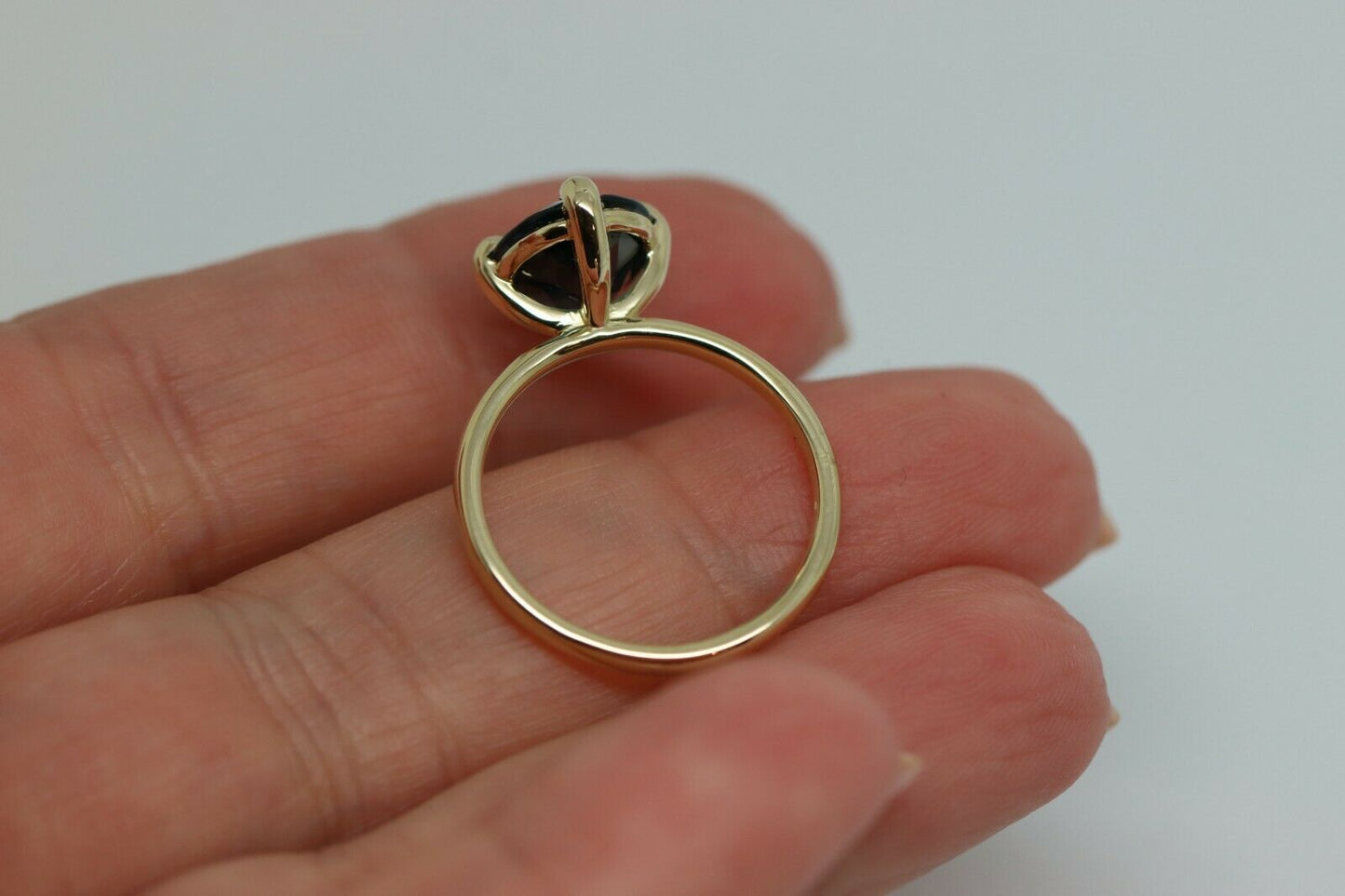 Genuine 9ct Yellow, Rose or White Gold London Blue Topaz Oval Ring