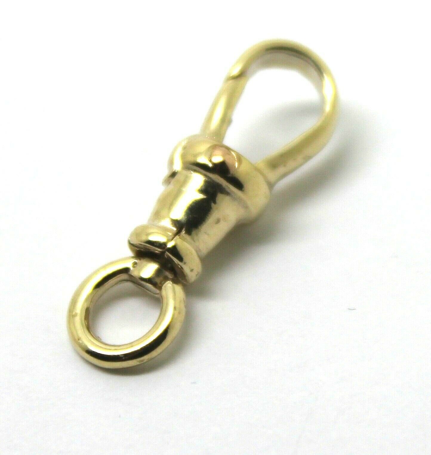 Genuine 9k 9ct Solid Yellow Gold Albert Swivel Clasp 19mm Size