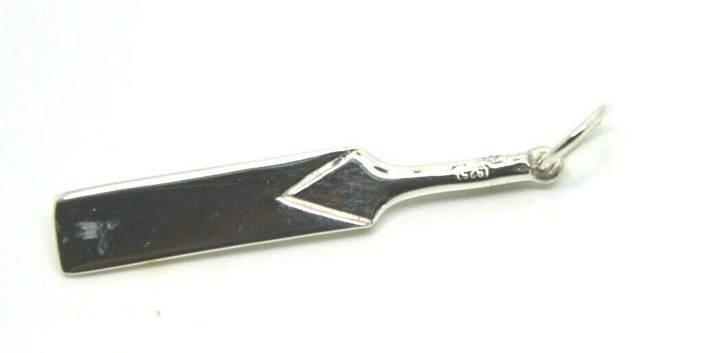 Kaedesigns Large New Sterling Silver Solid Cricket Bat Pendant / Charm