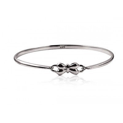 Genuine Sterling Silver 925 Opening Baby Bow Bangle