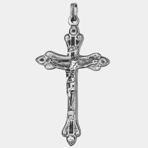 Genuine Brand New 9ct Yellow Gold or Sterling Silver Crucifix Cross 40mm x 22mm