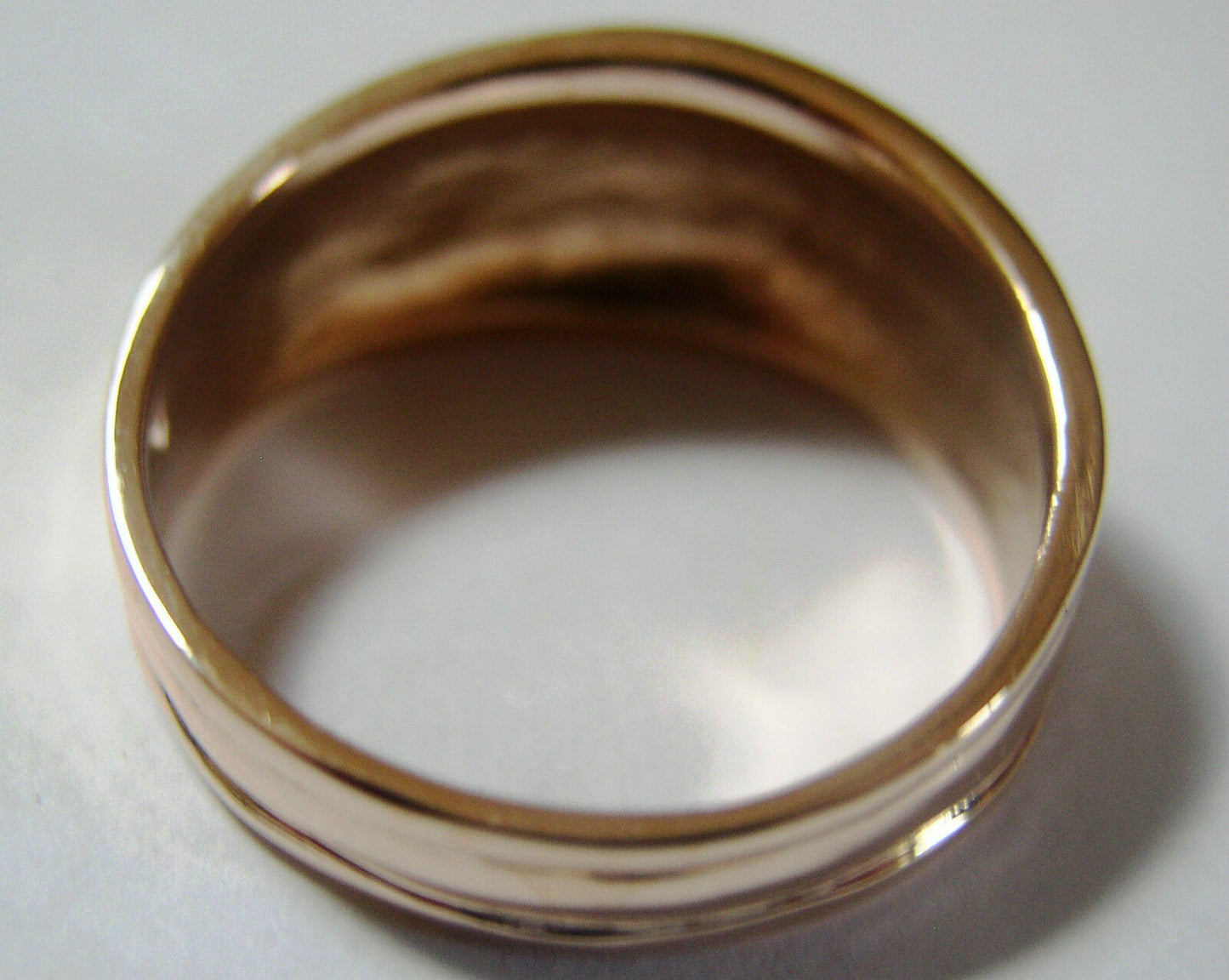 Kaedesigns, Genuine 9ct Full Solid Yellow, Rose or White Gold Thick Dome Ring 10mm Wide Size X
