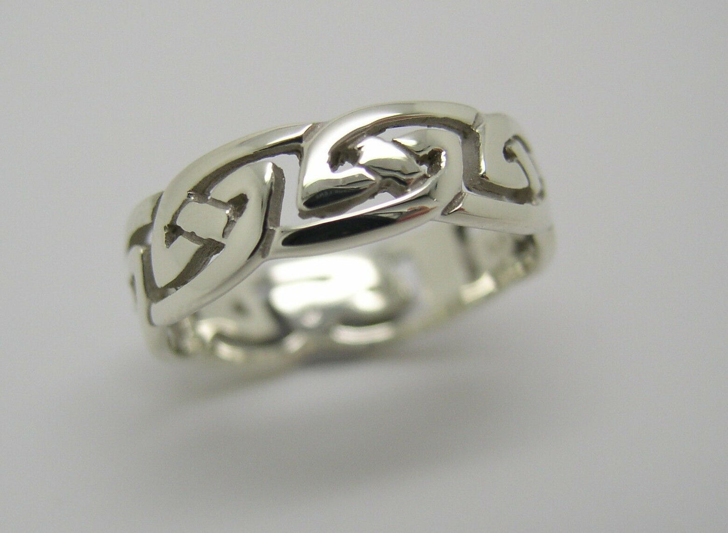 Genuine Size P 9ct Yellow, Rose or White Gold 6mm Celtic Weave Ring 274