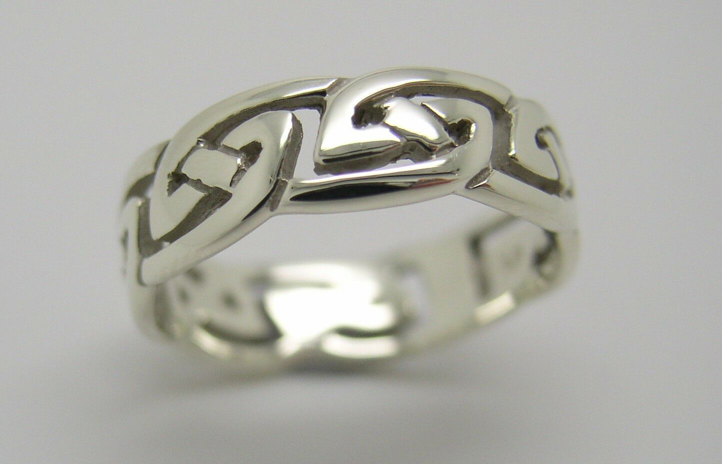 Genuine Size P 9ct Yellow, Rose or White Gold 6mm Celtic Weave Ring 274