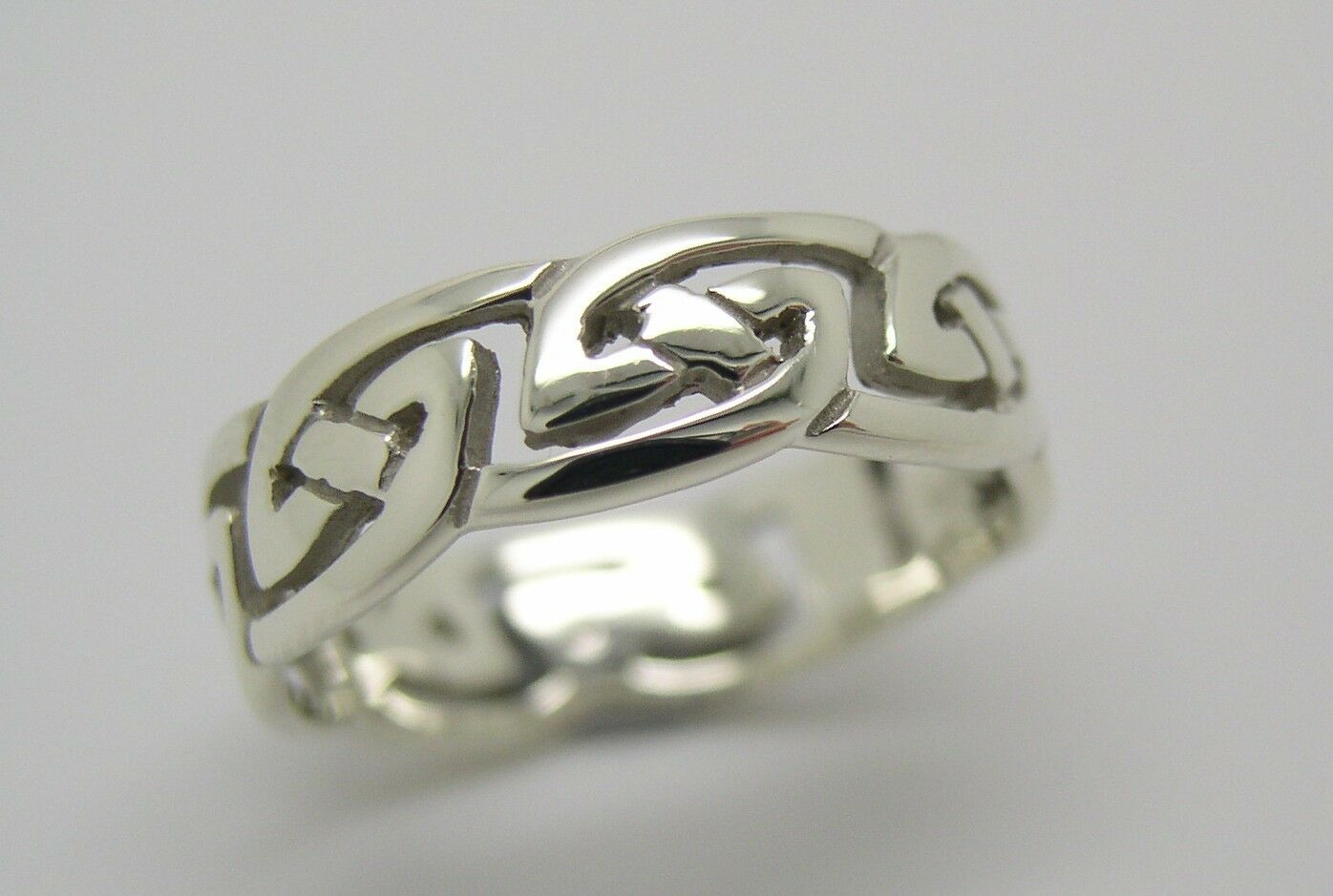 Genuine Size P 9ct Yellow, Rose or White Gold 6mm Celtic Weave Ring 274