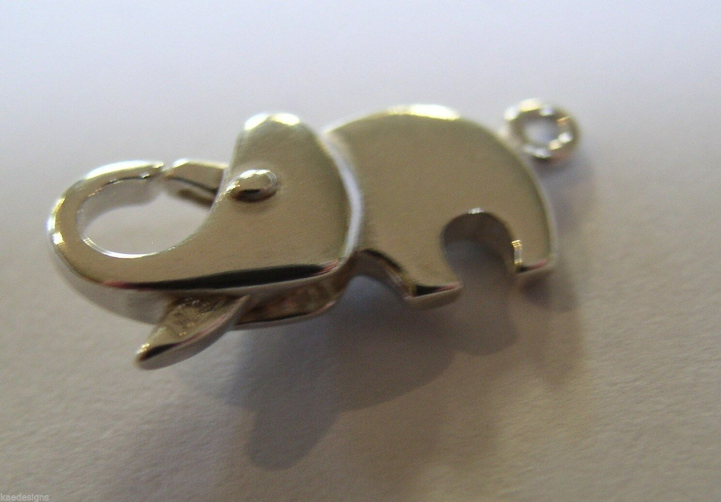 Genuine Sterling Silver Elephant Parrot / lobster clasp Clasp
