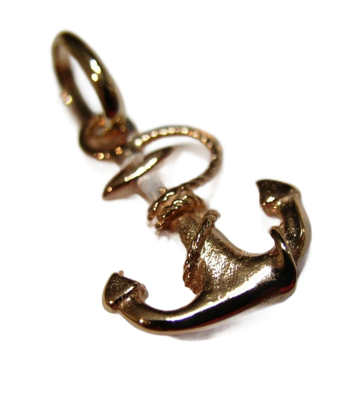 Kaedesigns, Genuine New 9ct 9kt Yellow, Rose or White Gold Solid Anchor Boat Pendant / Charm