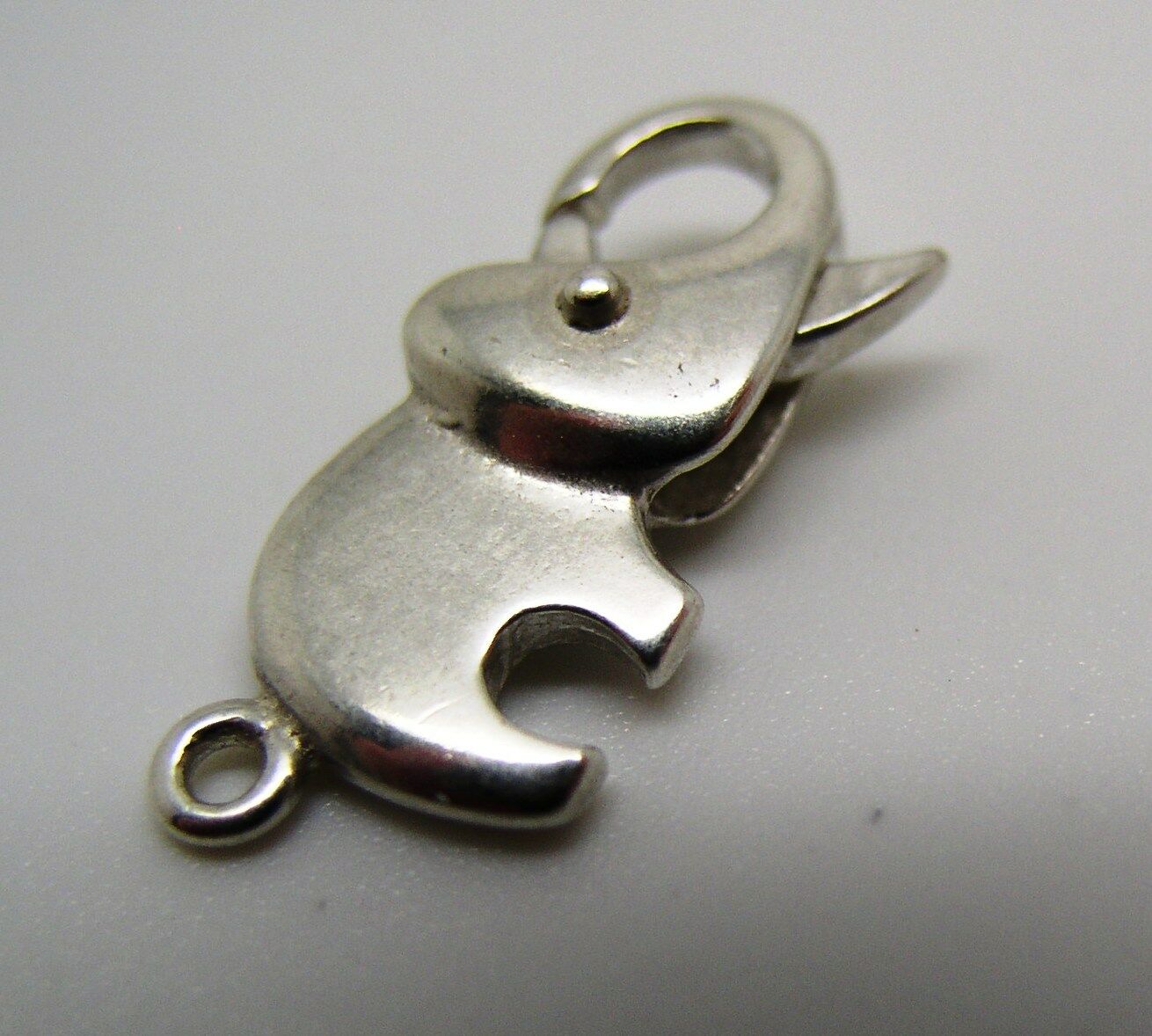 Genuine Sterling Silver Elephant Parrot / lobster clasp Clasp