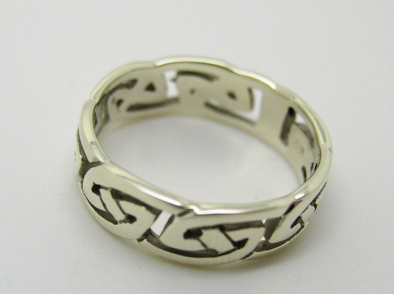 Genuine Size P 9ct Yellow, Rose or White Gold 6mm Celtic Weave Ring 274