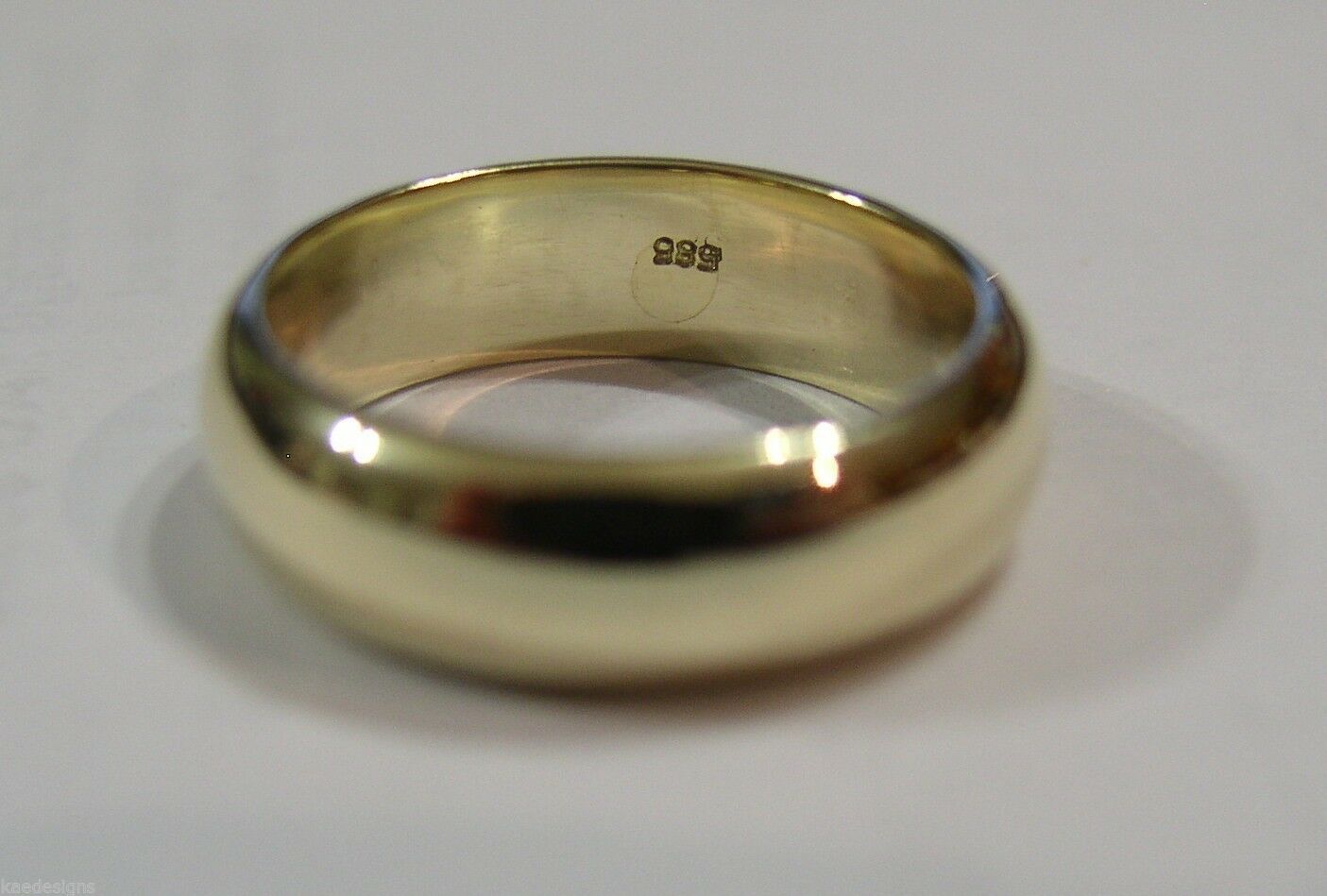 Size H 1/2 New Genuine 14ct Yellow, Rose or White Gold Full Solid 5mm Wedding Ring