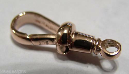Kaedesigns New 9ct Solid Yellow, Rose or White Gold Albert Swivel Clasp 21mm Size