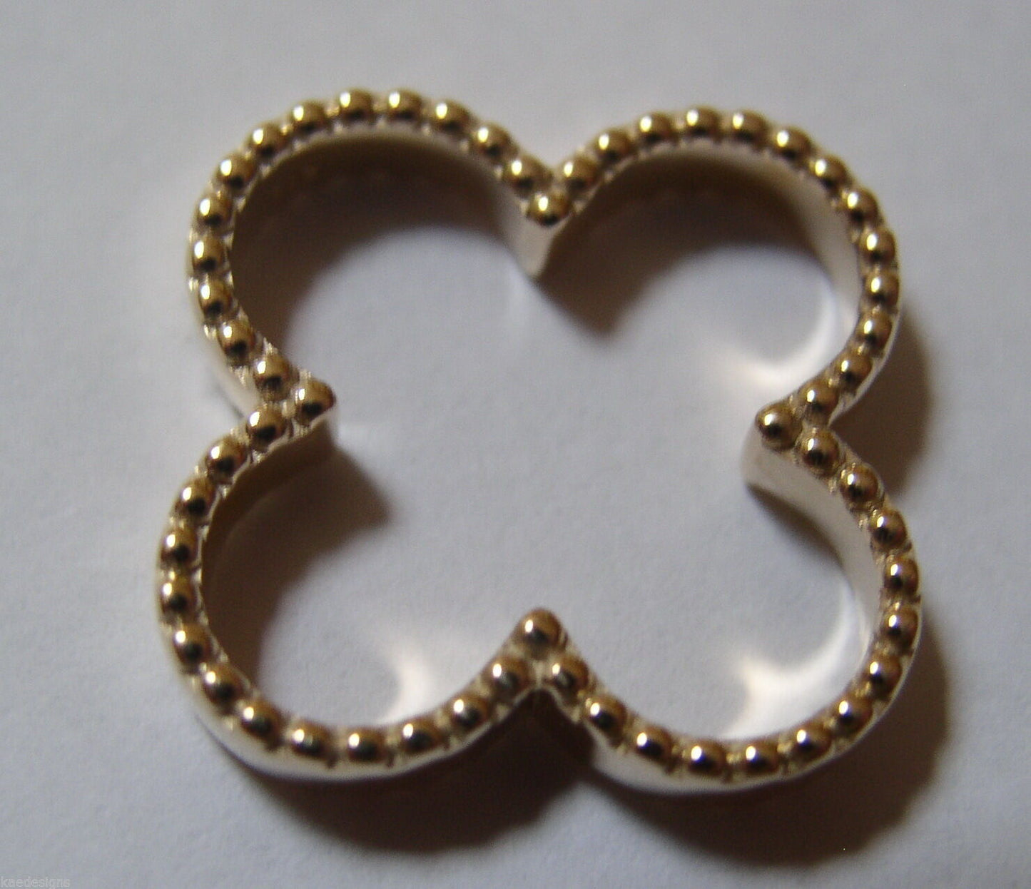 Kaedesigns New Genuine Solid 9ct 9kt Yellow, Rose or White Gold Four Leaf Clover Pendant