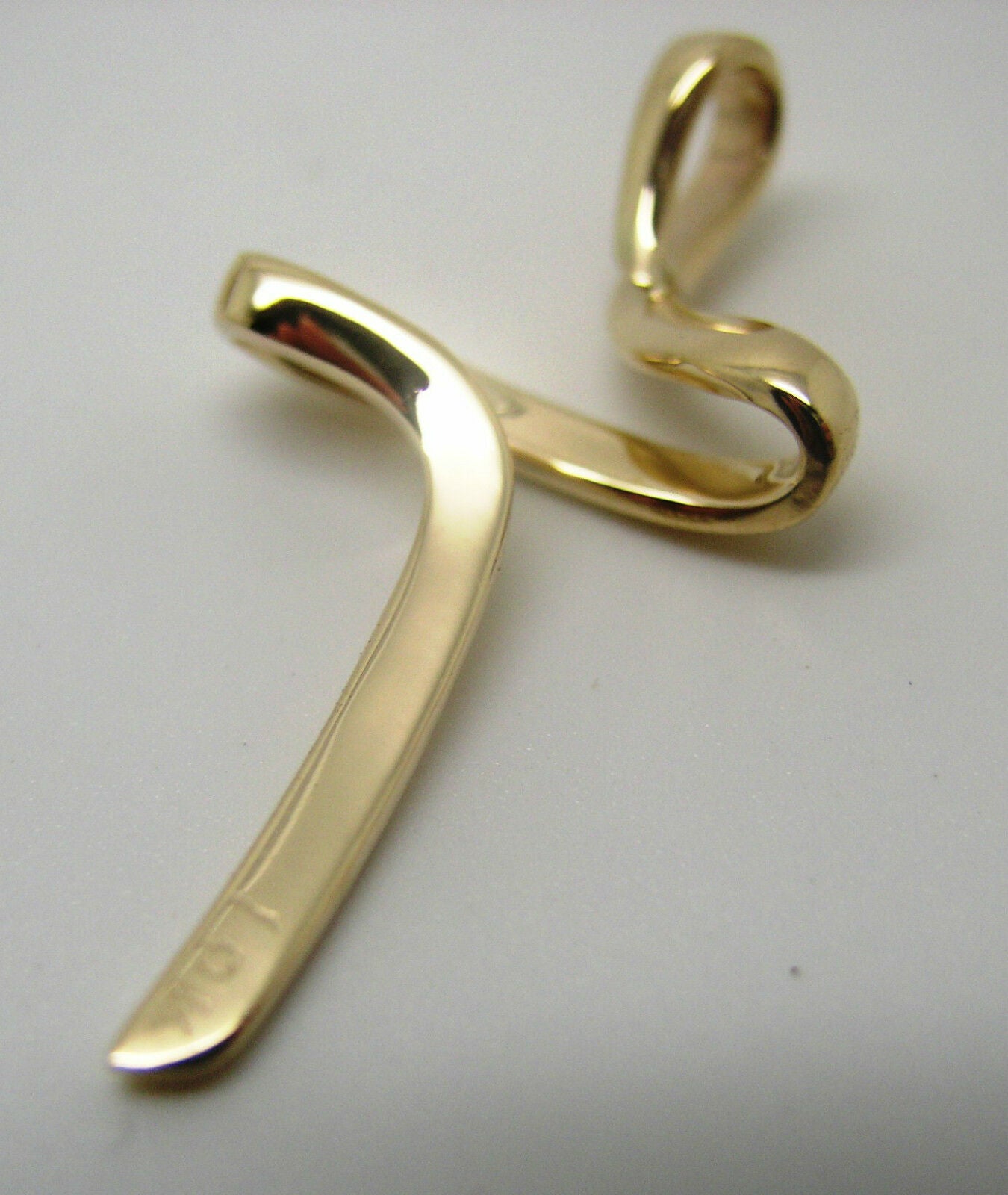 Kaedesigns, Genuine Large Modern 10ct 10Kt Yellow, Rose or White Gold Cross Crucifix Pendant 277