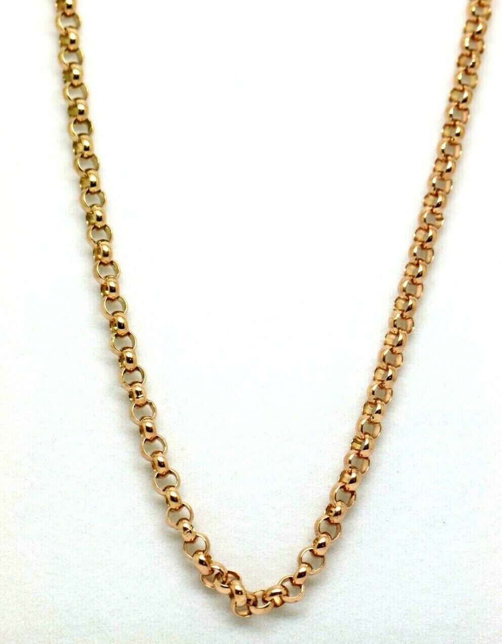 Genuine New Heavy 9ct Yellow, Rose or White Gold Belcher Chain Necklace 65cm