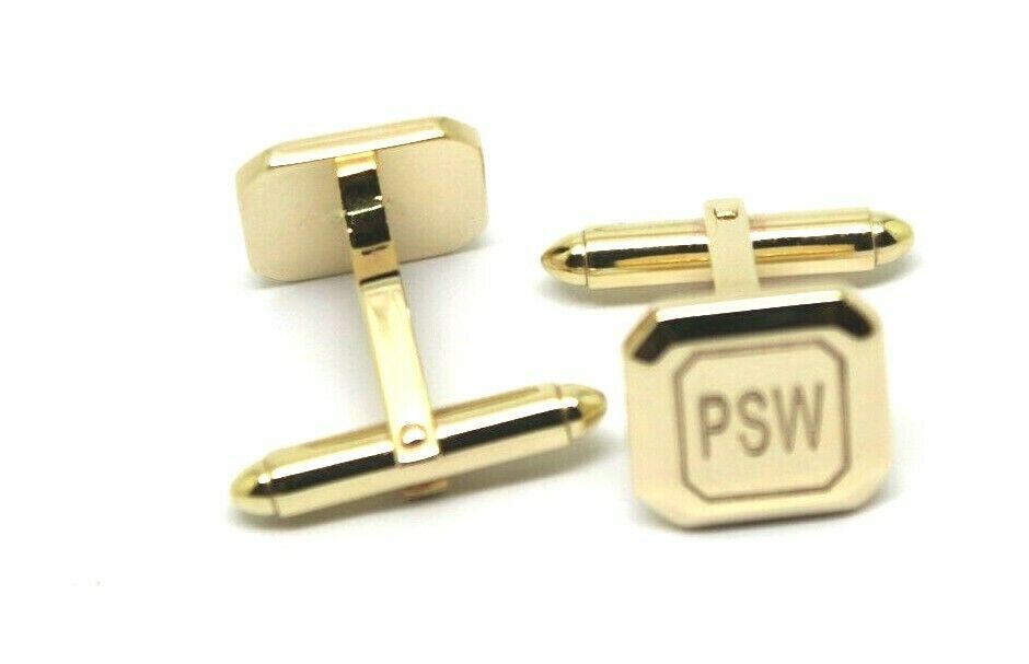 Genuine 9ct 9K Custom Made Heavy Cufflinks Yellow Gold Full Solid