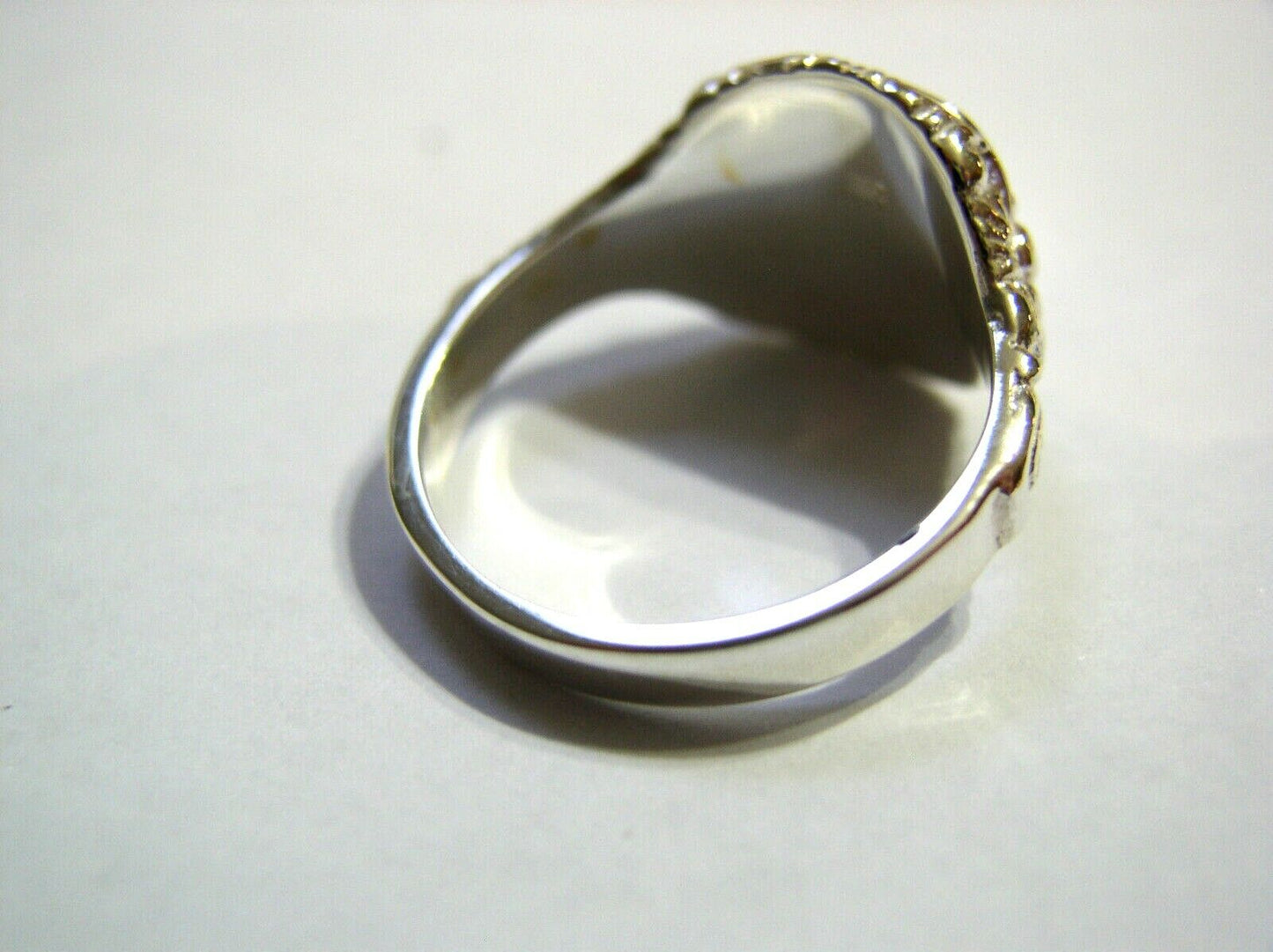 Genuine Solid Sterling Silver Square Engraved Signet Ring + Engraving - Choose your size