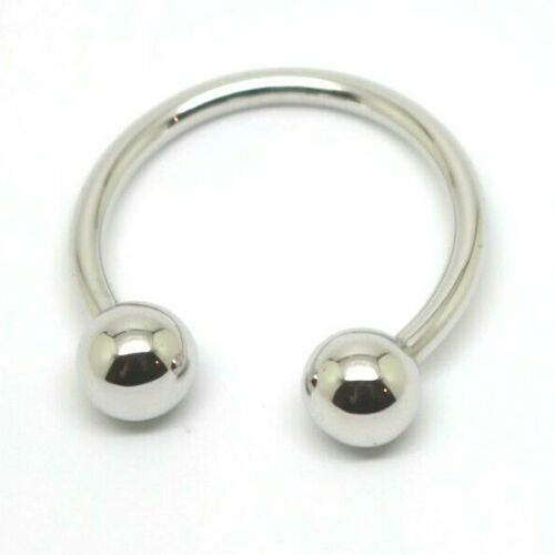 Genuine Sterling Silver 925 Key Ring Large Horseshoe Shape Ring