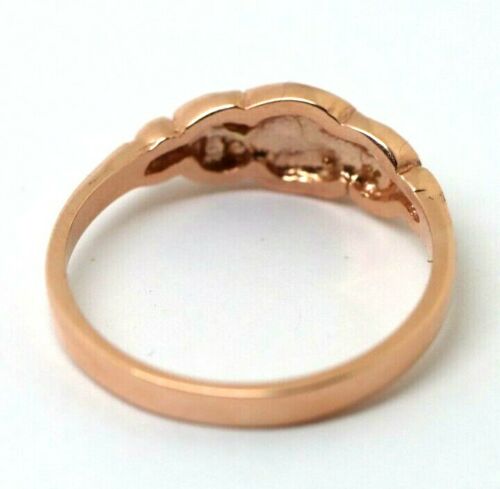 Genuine Solid 9ct White Or Rose Or Yellow Gold Flower Ring Choose Size L to P