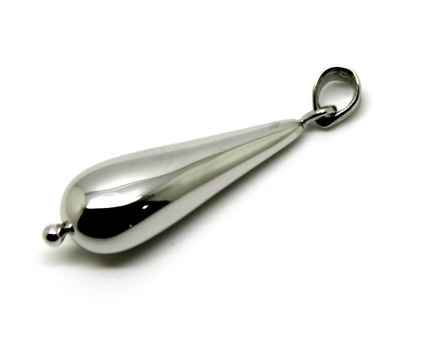 Kaedesigns Genuine 9ct 9k Yellow, Rose or White Gold Long Teardrop Pendant