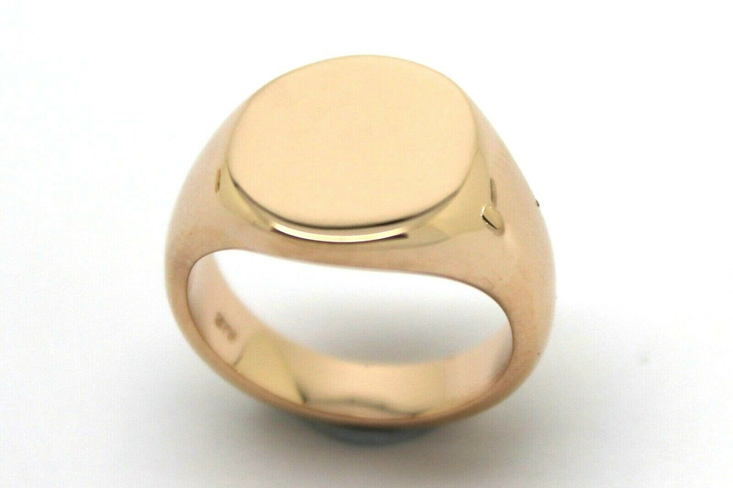 Kaedesigns Full Solid Heavy New 9ct Yellow, Rose or White Gold Oval Signet Ring Choose your ring size - Ring sizes Sizes I to L