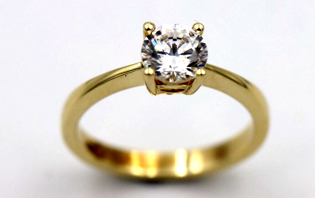 Size M 1/2 New Genuine 9ct 375 Solid Yellow Gold Ring