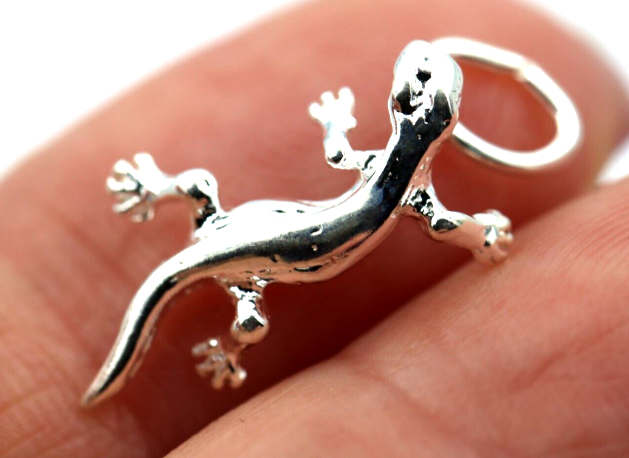 Sterling Silver 925 Small Reptile Lizard Charms or Pendant