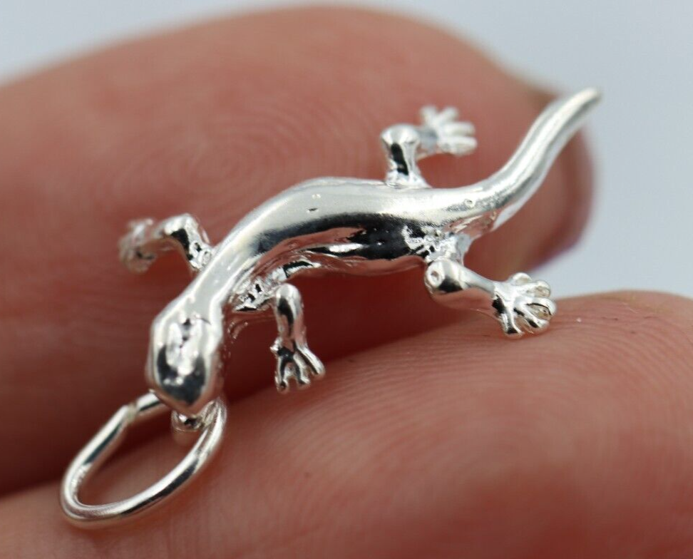 Sterling Silver 925 Small Reptile Lizard Charms or Pendant