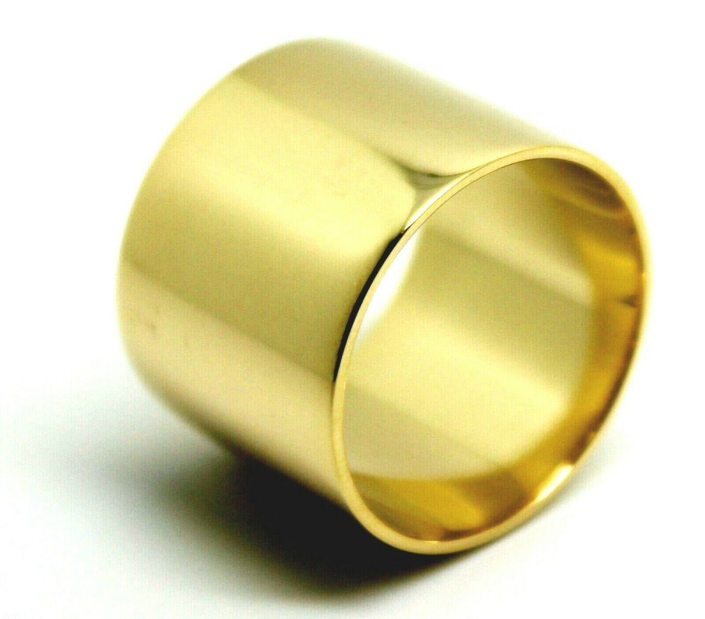 Size Q / 8 9ct Yellow, Rose or White Gold Full Solid 16mm Extra Wide Band Ring