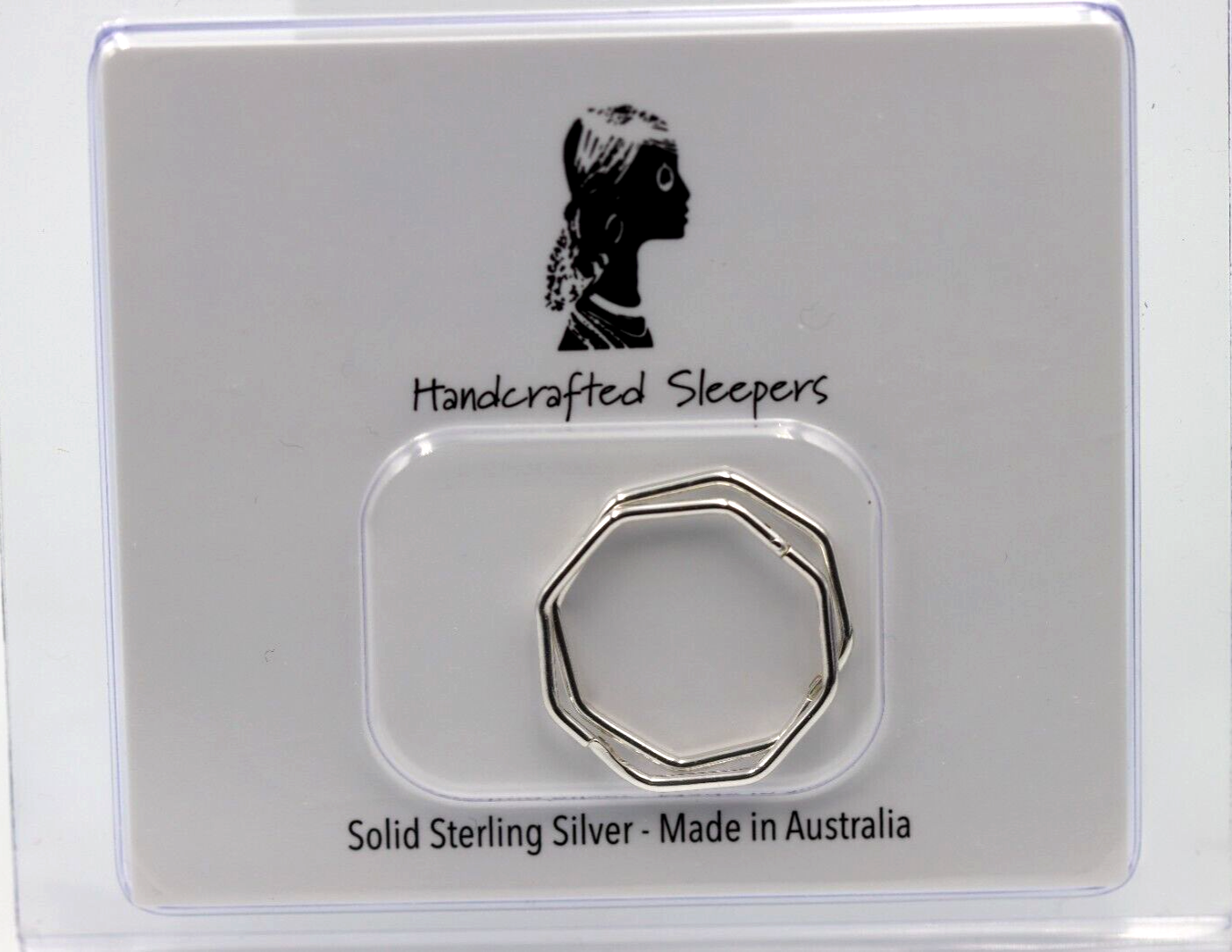 Sterling Silver or 9ct Yellow Gold Large Sleepers Octagonal Hinged Earrings 16mm
