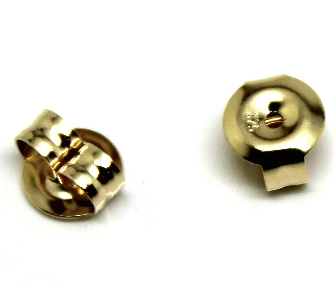 Genuine 9ct Yellow or Rose or White Gold or Sterling Silver Earring Medium butterfly backs 207