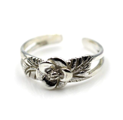 Kaedesigns Genuine Solid 9ct Yellow, Rose or White or Sterling Silver Gold Flower Toe Ring