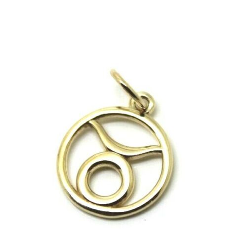 Genuine 9ct 9K Yellow, Rose Or White Gold Modern Zodiac Taurus Pendant