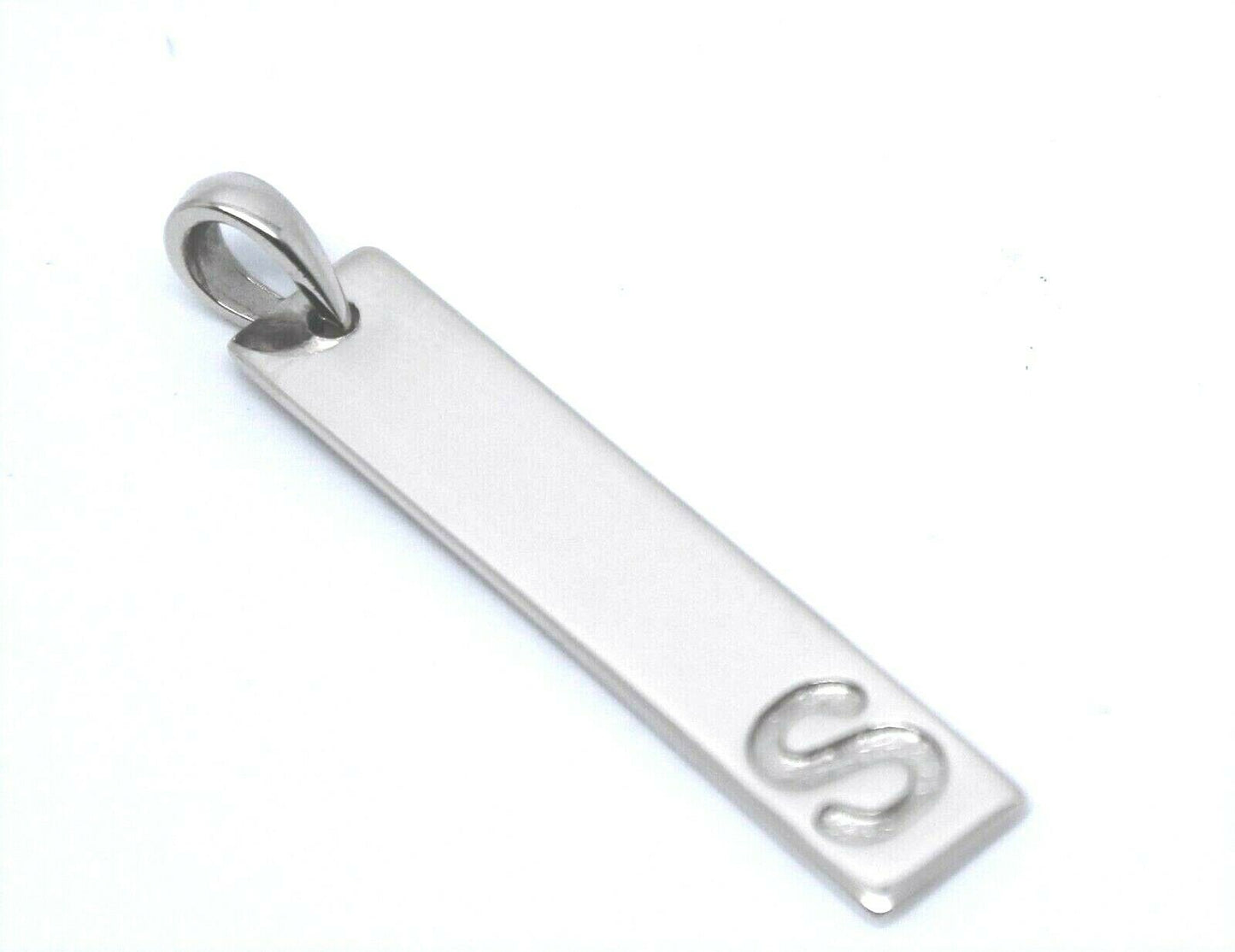 Genuine Solid 9ct 375 Yellow, Rose or White Gold Plate Pendant Engraved With Your Initial