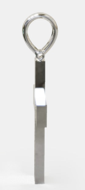 Genuine Solid Very Large Heavy Sterling Silver 925 Plain Cross Pendant