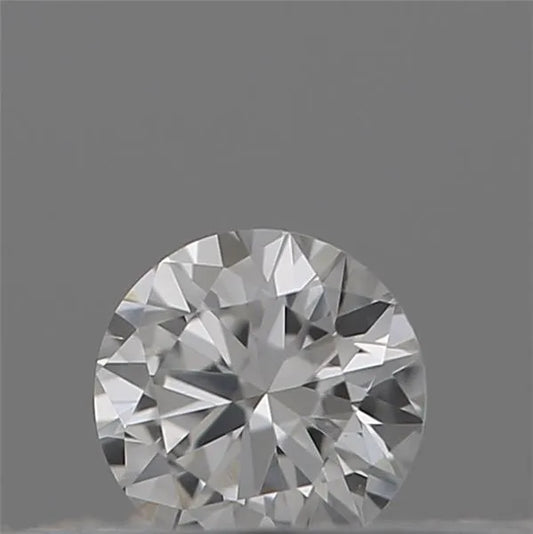 0.09ct Round Natural Diamond (Colour D, Clarity VS2, Cut VG, IGI)