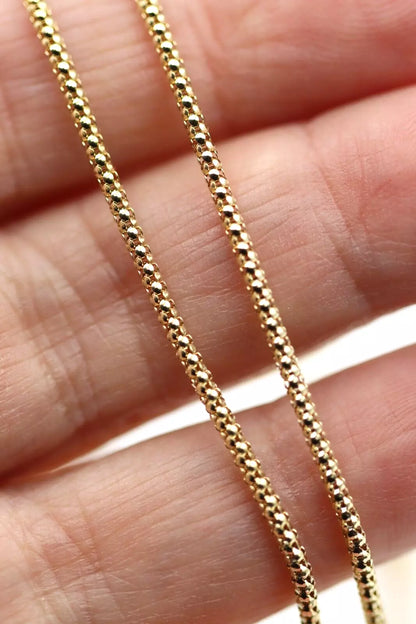 Genuine 9ct Yellow Gold Solid Kerb Curb Chain Necklace 45cm 5grams