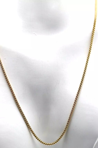 Genuine 9ct Yellow Gold Solid Kerb Curb Chain Necklace 45cm 5grams