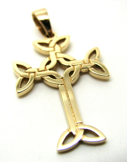 Kaedesigns Genuine Large 9ct 9k Yellow, Rose or White Gold Celtic Cross Pendant 425