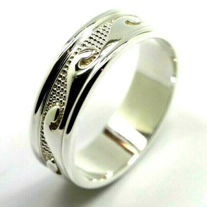 Kaedesigns Genuine Sterling Silver 925 Surf Wave Ring Size R 1/2