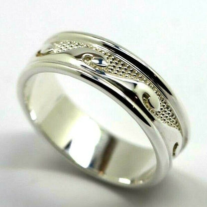 Kaedesigns Genuine Sterling Silver 925 Surf Wave Ring Size Z + 1