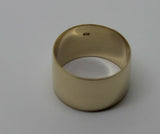 Size P Genuine 12mm wide 9ct 9k Yellow, Rose or White Gold Full Solid Extra Wide Band Ring