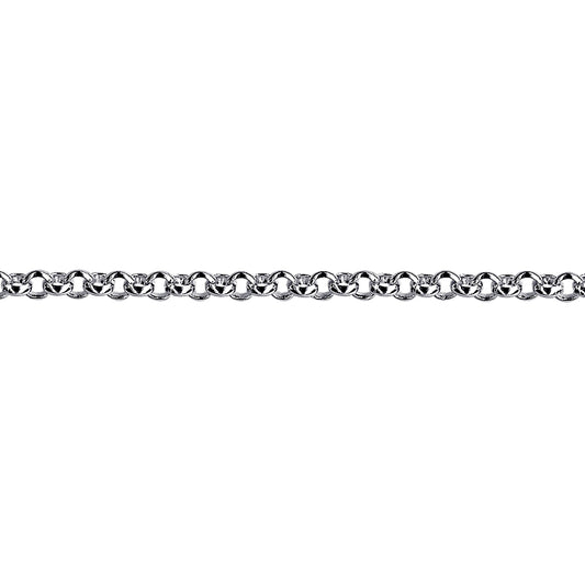 Genuine Sterling Silver 925 Round Belcher Anklet 25cm long